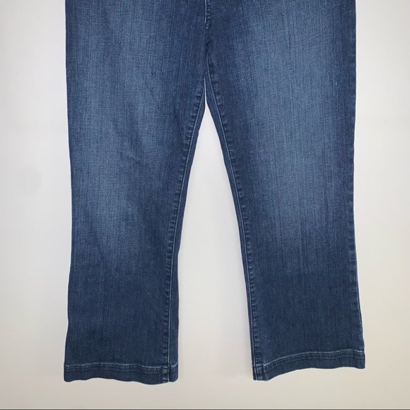 Sanctuary Jane Flare Denim Cropped Jeans Wide Leg Ankle  Dark Wash Size 29 - Picture 5 of 12